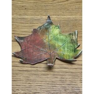 The Brookwood Community - Handcrafted Ceramic Autumn Fall Maple Leaf Tray
